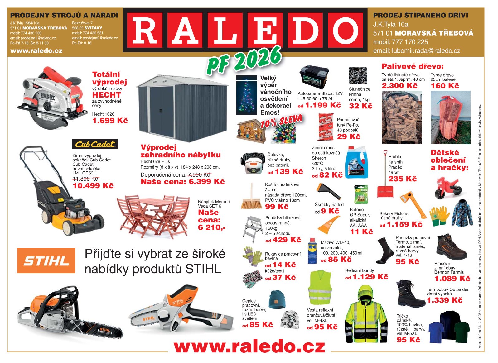 raledo akce prosinec 2025